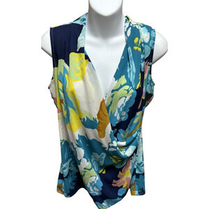 Cabi Wrap Womens Blouse Size XS Sleeveless V-neck Pullover Career Shirt Tank Top